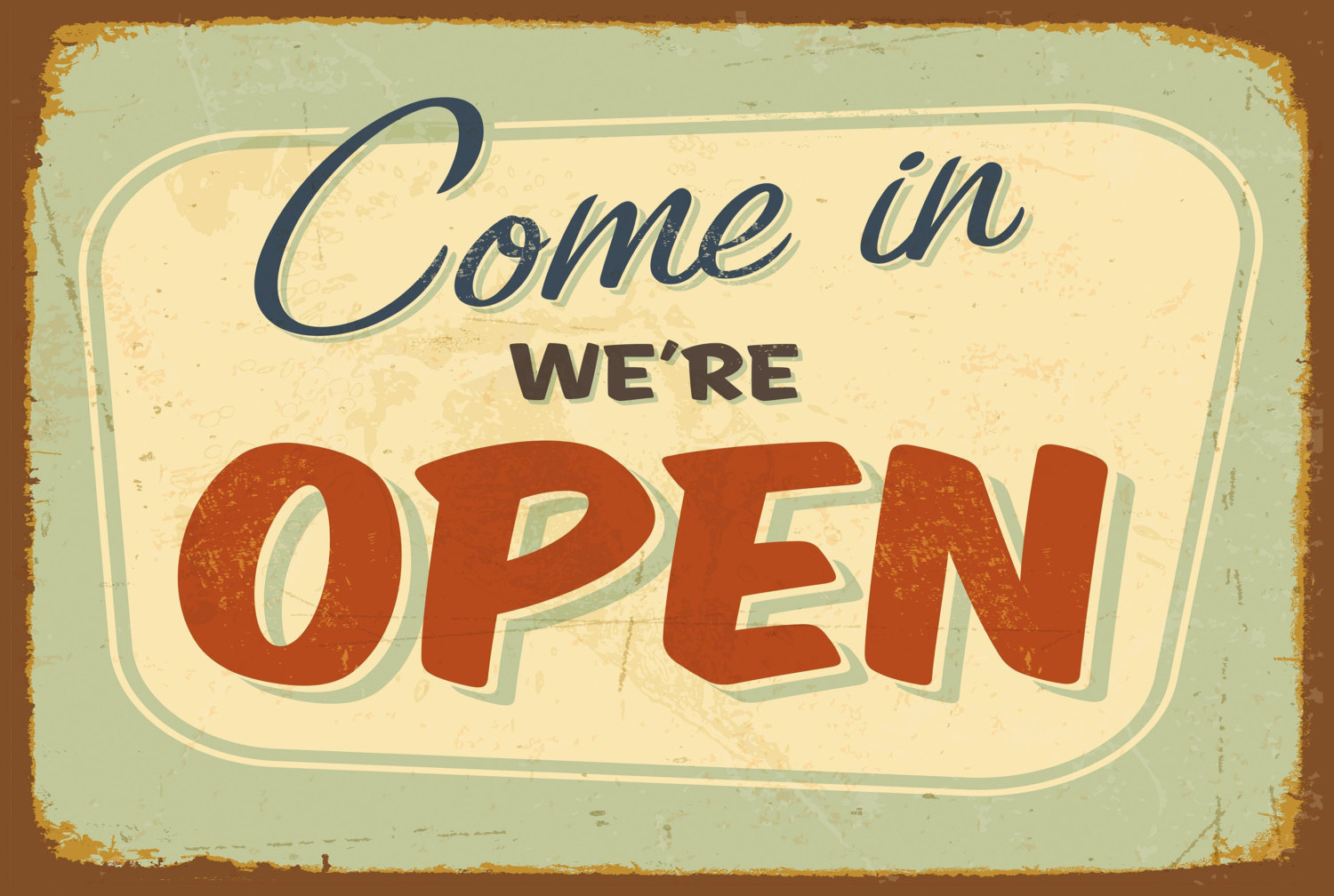 We're Open